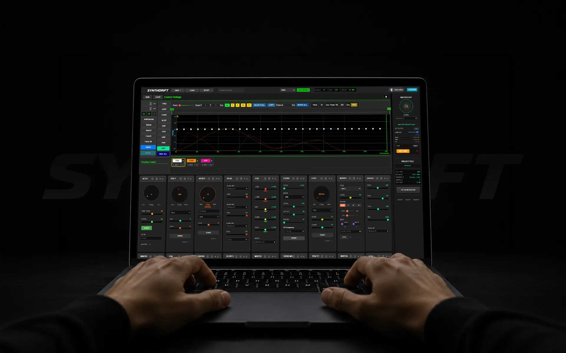 SynthDrift Mockup
